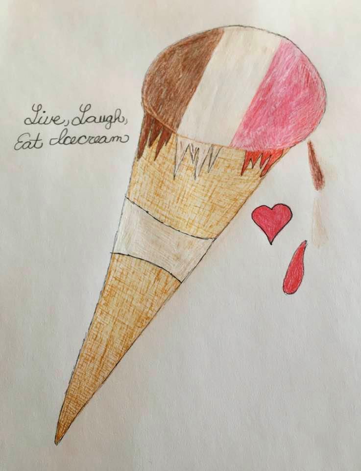 Neapolitan Ice Cream&nbsp;Cone