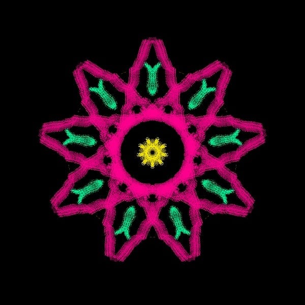 Kaleidoscope Drawings On&nbsp;Tablet